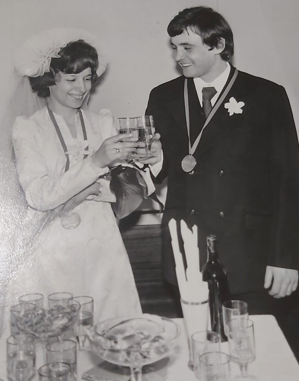 My wedding, 1976